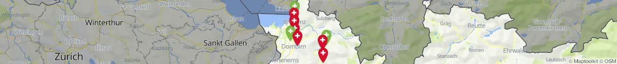 Map view for Pharmacies emergency services nearby Riefensberg (Bregenz, Vorarlberg)
